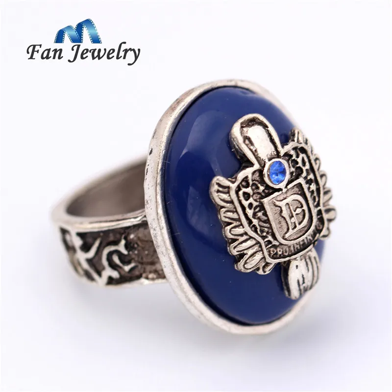 Оптовая Фильмы ювелирных Винтаж посеребренные вампира Дневники Дэймон кольцо