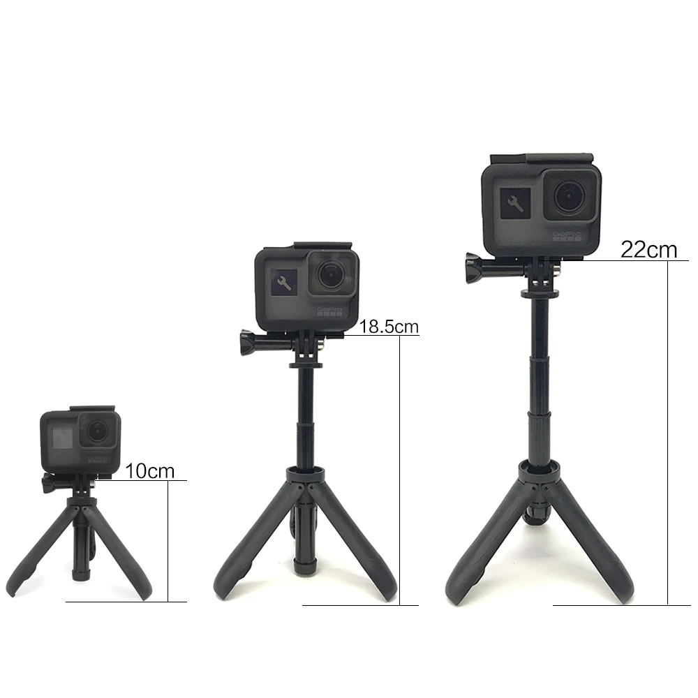 TUYU Handheld Mini Tripod Mount Selfie Stick Extendable Monopod for Gopro Hero 8 7 6 5 SJCAM Xiaomi YI 4k EKEN Sony Sport Camera |