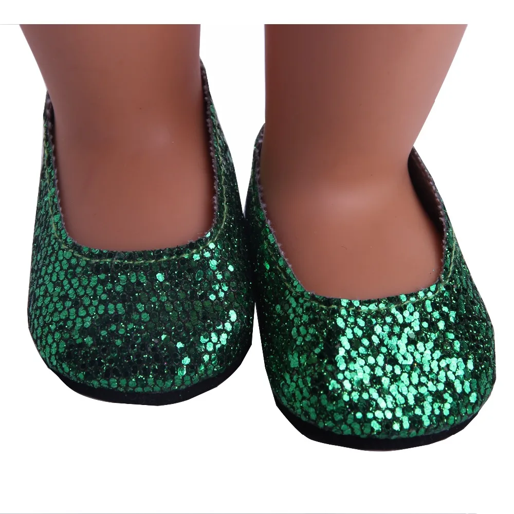 LUCKDOLL 11 различных цветов обувь подходит 18 дюймов американский и 43 см детская кукла одежда аксессуары, игрушки для девочек, поколение, подарок на день рождения