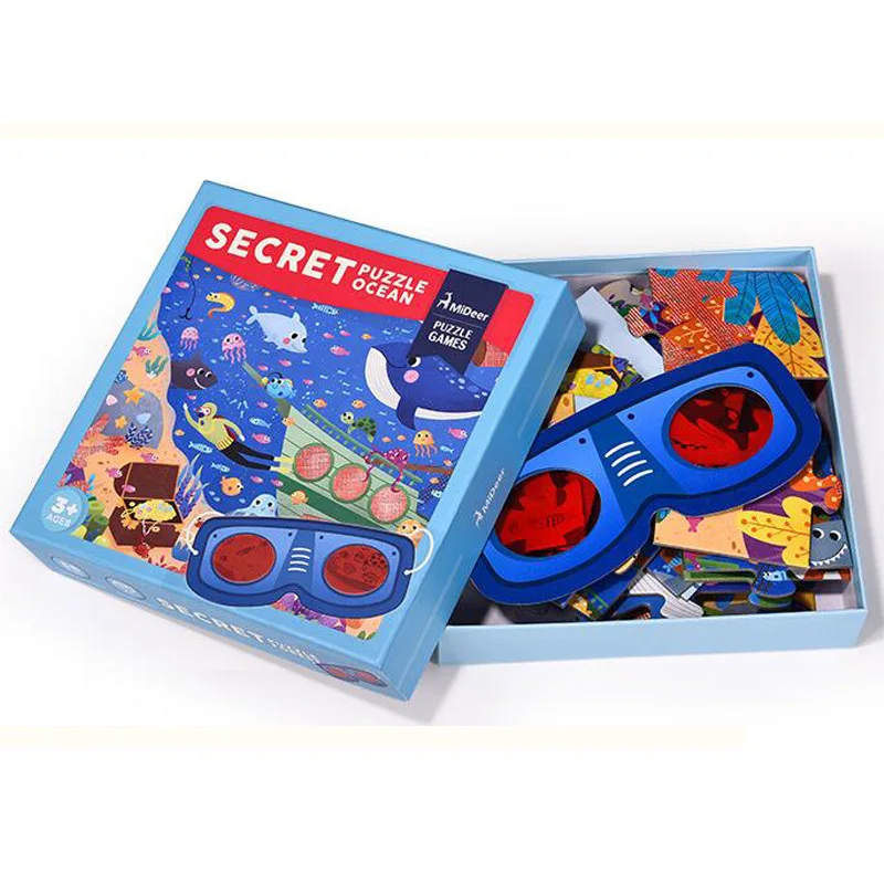 Замечательный большой лес океан секретная головоломка 35 шт с перспективными