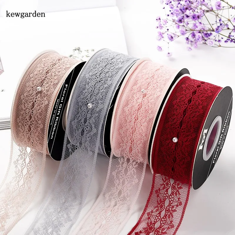 Kewgarden DIY аксессуары для банта волос полые кружевные ленты вручную изготовленная