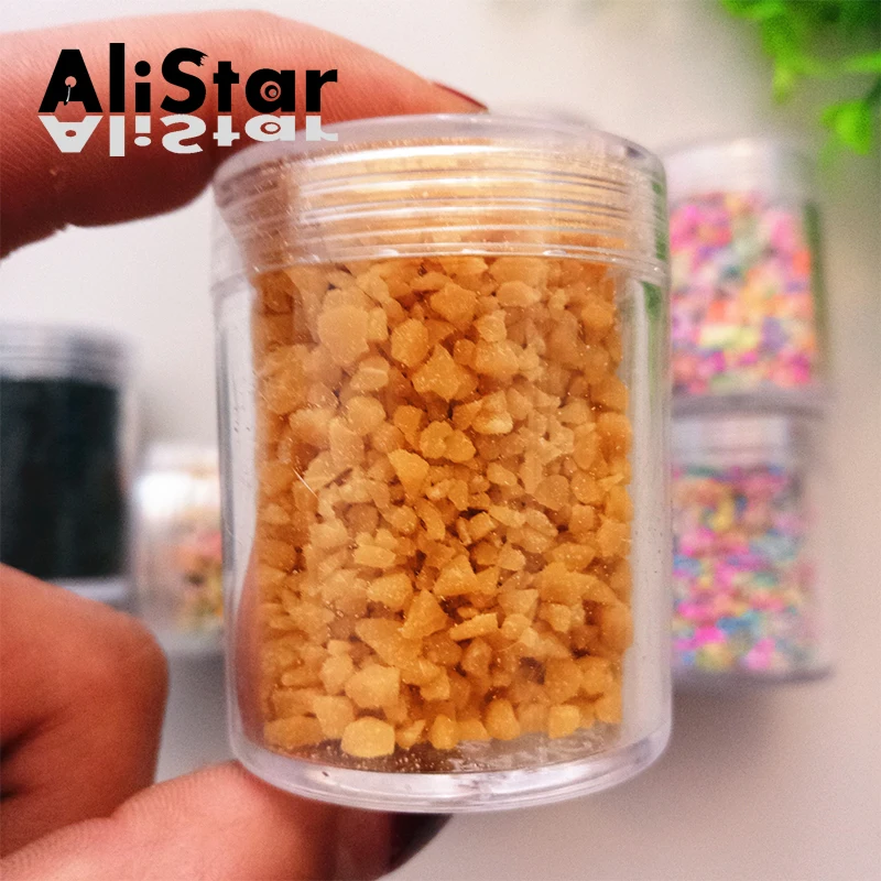 Полимерная глина разбрызгивает красочные поддельные фрукты сахар арахис