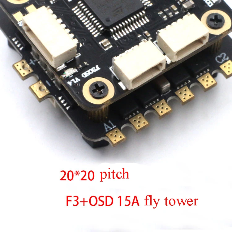 F3 Fly Tower FPV 2 4S бесщеточный Полетный контроллер интегрированный OSD 15A ESC