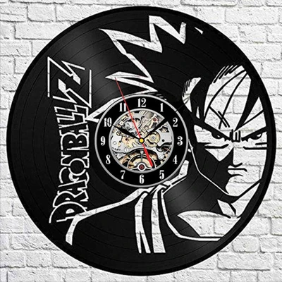 13 Dragon Ball Z настенные часы современный дизайн Wukong коллекционные 3D наклейки Ретро виниловая запись настенные часы настенные домашние декоративные часы - Цвет: 13