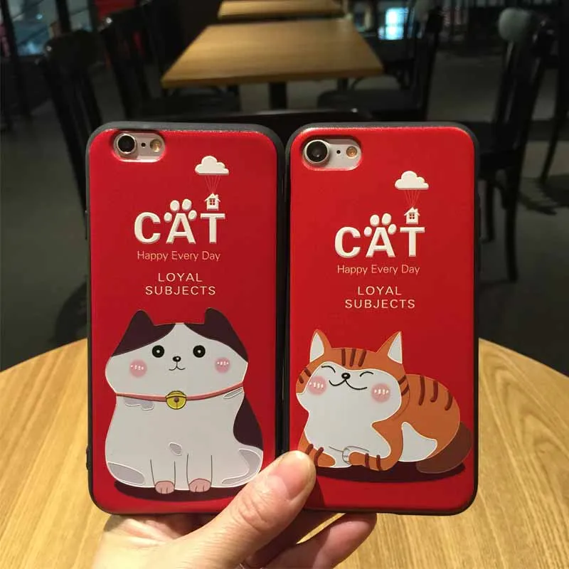 Мягкий чехол для iPhone X 6 S 7 8 Coque Прекрасный животных рисунком Телефон Защита