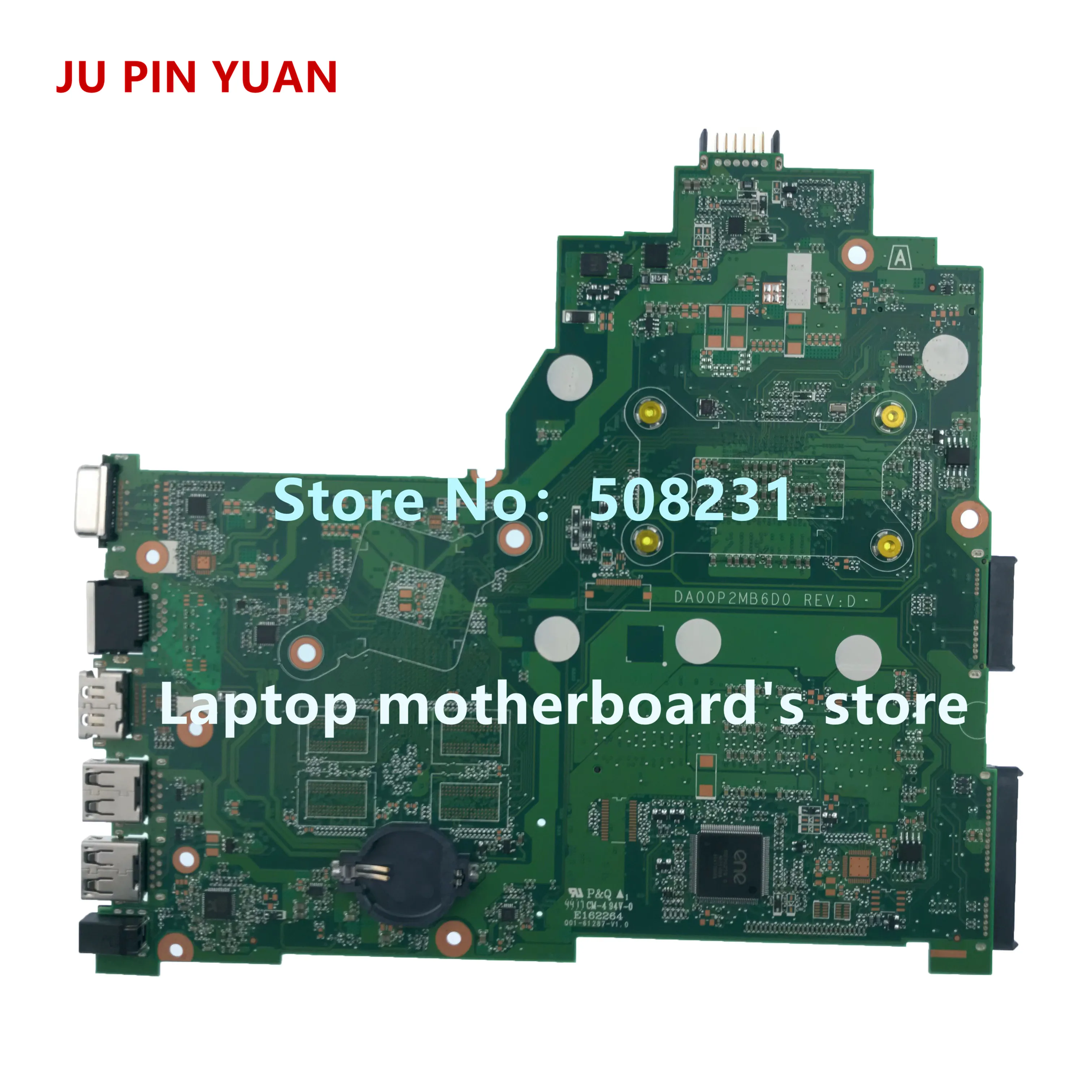 JU PIN YUAN 925525-601 0P2 DA00P2MB6D0 Laptop motherboard For HP 240 G6 Laptop 14-BW Notebook PC E2-9000 fully Tested