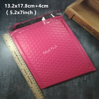 13 2x17 8cm 5 27inch 50pcslot usable space pink poly bubble mailer envelopes padded mailing bag self sealing