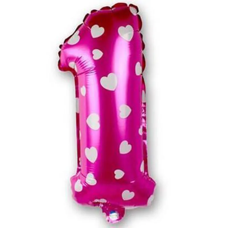 

16 32inch Number Foil Balloons Pink Blue Digit Helium Air Ball Happy Birthday Decorations Baby Shower Wedding Party Supplies