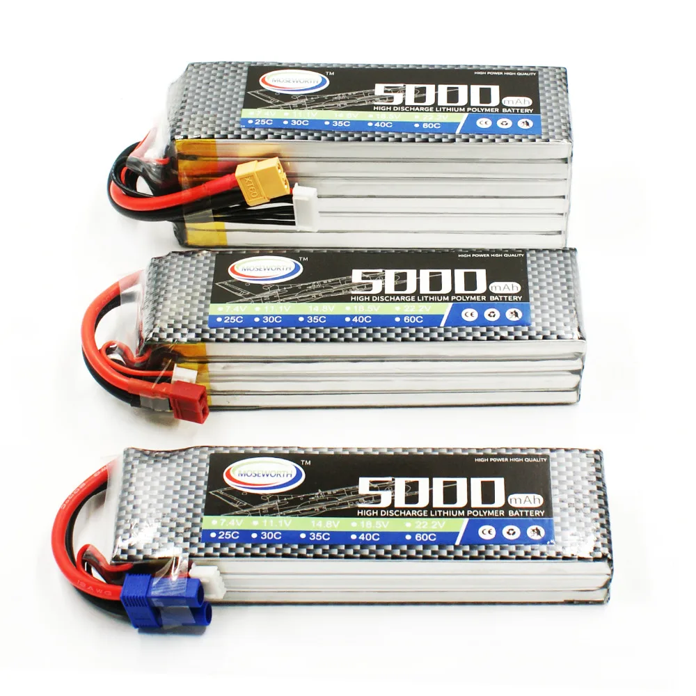 Bater&iacute;a Lipo de Control remoto para Dron, helic&oacute;ptero, cuadric&oacute;ptero, avi&oacute;n, coche, barco, cami&oacute;n, 14,8 V, 5000mAh, 30C, 4S-4