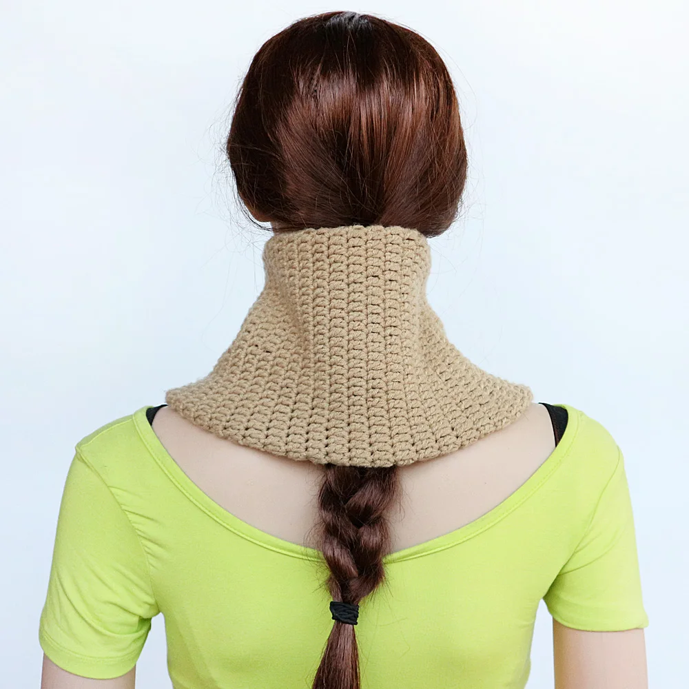 Boolawdee зимние женские вязать животных шарф ручной работы крючком Лоскутные кольца