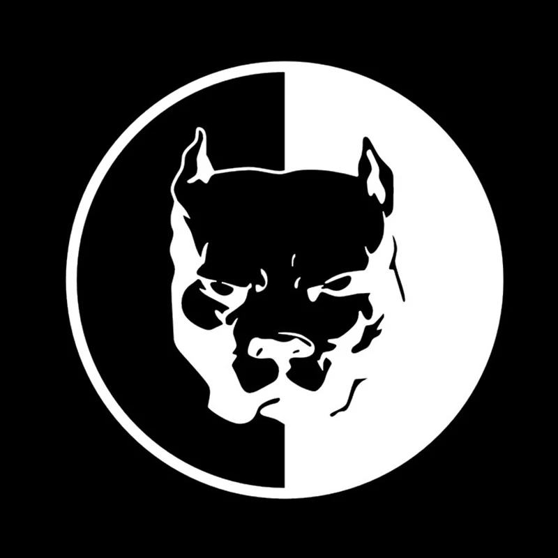 14X14cm бульдог автомобильные наклейки и Pitbull Авто внешний декор для автомобиля