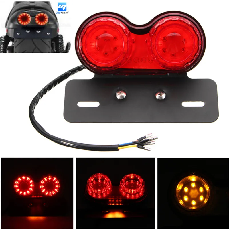 Новый светодиодный Универсальный стоп сигнал для мотоцикла задний светильник с