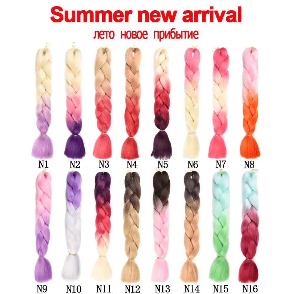 Beyond Beauty Ombre Synthetic Kanekalon Braiding Hair For Crochet Jumbo Braids False Extensions |