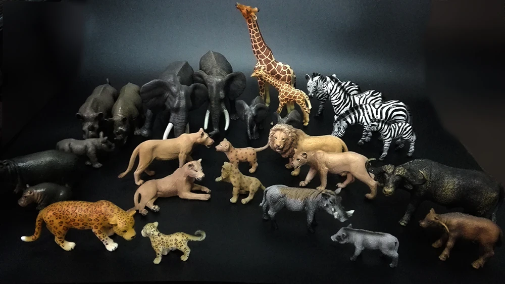 Оригинальный sealife ферма дикий Африканский Savanna животные Король тигр лев вартог