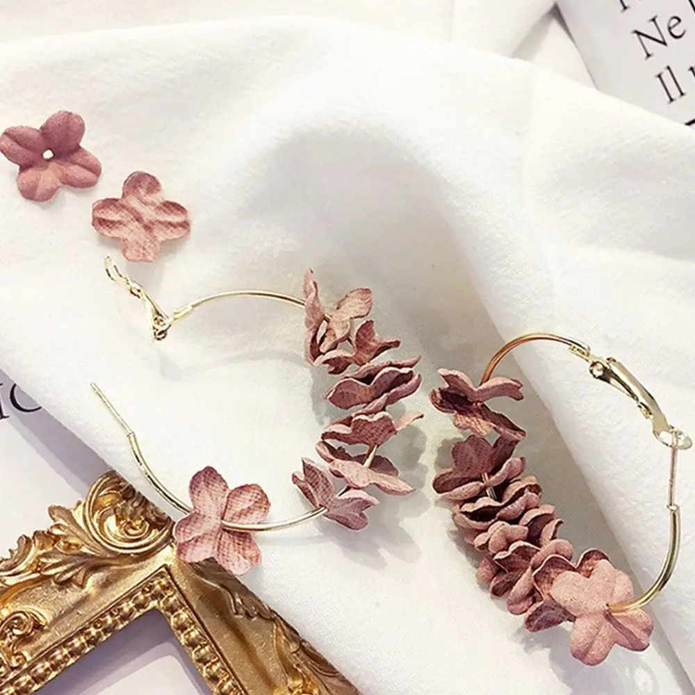 Женские серьги подвески яркие круглые с лепестками эффектные ювелирные