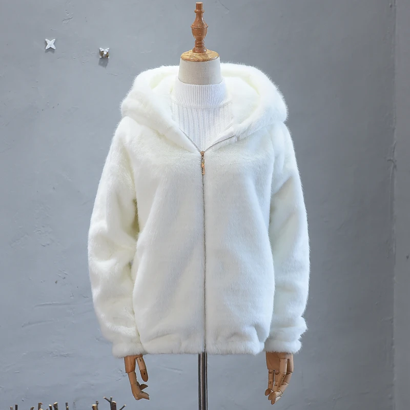 Женская Шуба MLCRIYG зимняя шуба из искусственного меха с длинным рукавом и высокой