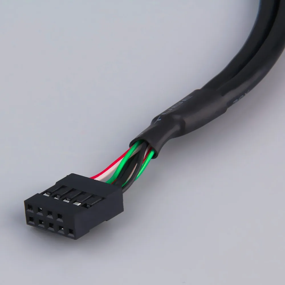 Расширение 2 вспомогательное устройство для USB 2,0 до 9 контактный разъем платы Панель кронштейн