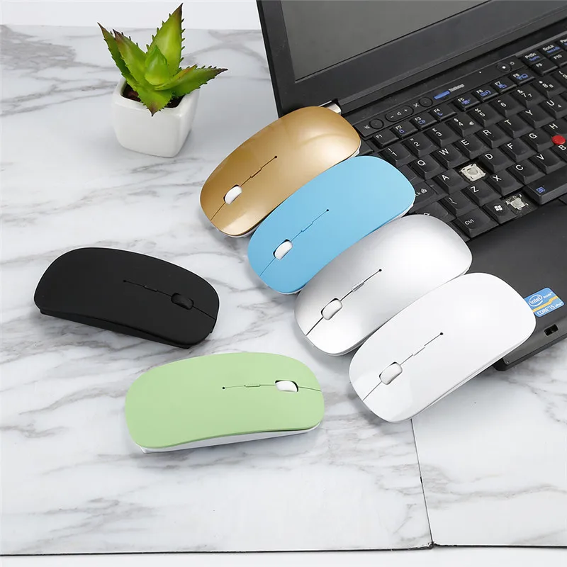 Новинка 2017 перезаряжаемая Bluetooth Беспроводная тонкая мышь Alphun мыши для ноутбука