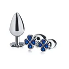 Новинка, маленький размер, четырехлистный клевер, металлическая Анальная пробка, 12 ювелирных цветов, шарики Кегеля, силиконовые яйца, секс-игрушки для мужчин и женщин