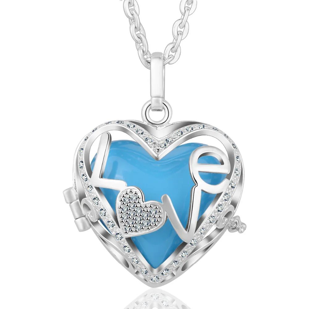 Цепочка с подвеской в виде сердца бола для беременных|chime ball|harmony bolacage pendant |