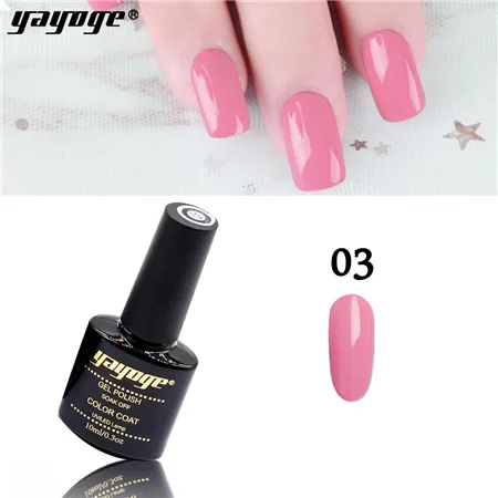 YAYOGE 108 цветов продукт Гель-лак 10 мл/0,3 унций УФ-гель лак все для ногтей верхнее покрытие УФ-светодиодный гель долговечный гель для нейл-арта - Цвет: Bean paste 3