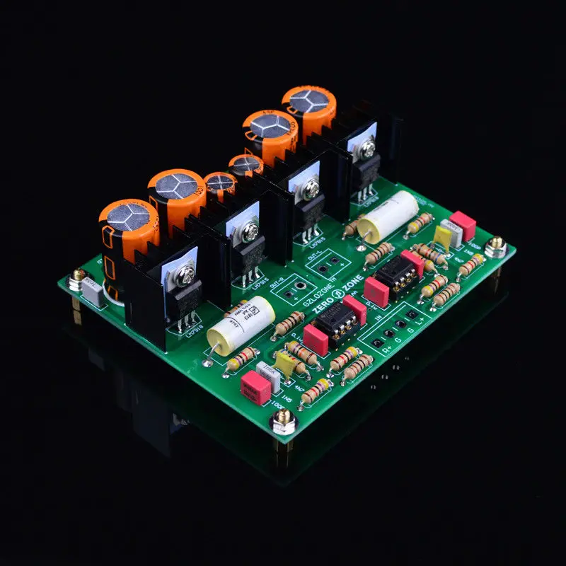

GZLOZONE Assembeld DUAL-RIAA MM Phono Turntable Preamplifier board MM LP amp DIY L3-38
