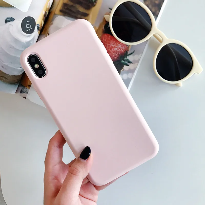 Силиконовый чехол для iPhone 7 8 чехол для телефона для iPhone X XR XS Max Официальный чехол для iPhone 6 6S Plus Capa