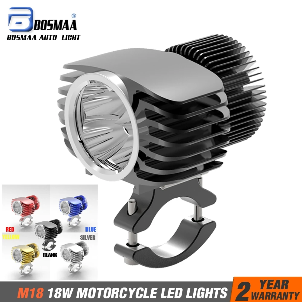 

Светодиодная фара Bosmaa для мотоцикла, 18 Вт, 6000 К