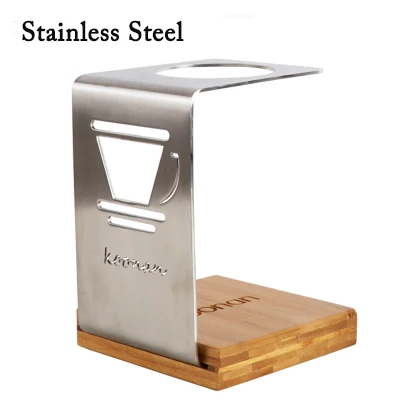 Stainless Steel Пивоваренный кофейный фильтр, держатель чашки, ручной капельный стеллаж, розовое золото, бытовой фильтр, чашка, набор, кофейник, фильтр, полка для хранения - Цвет: Stainless Steel