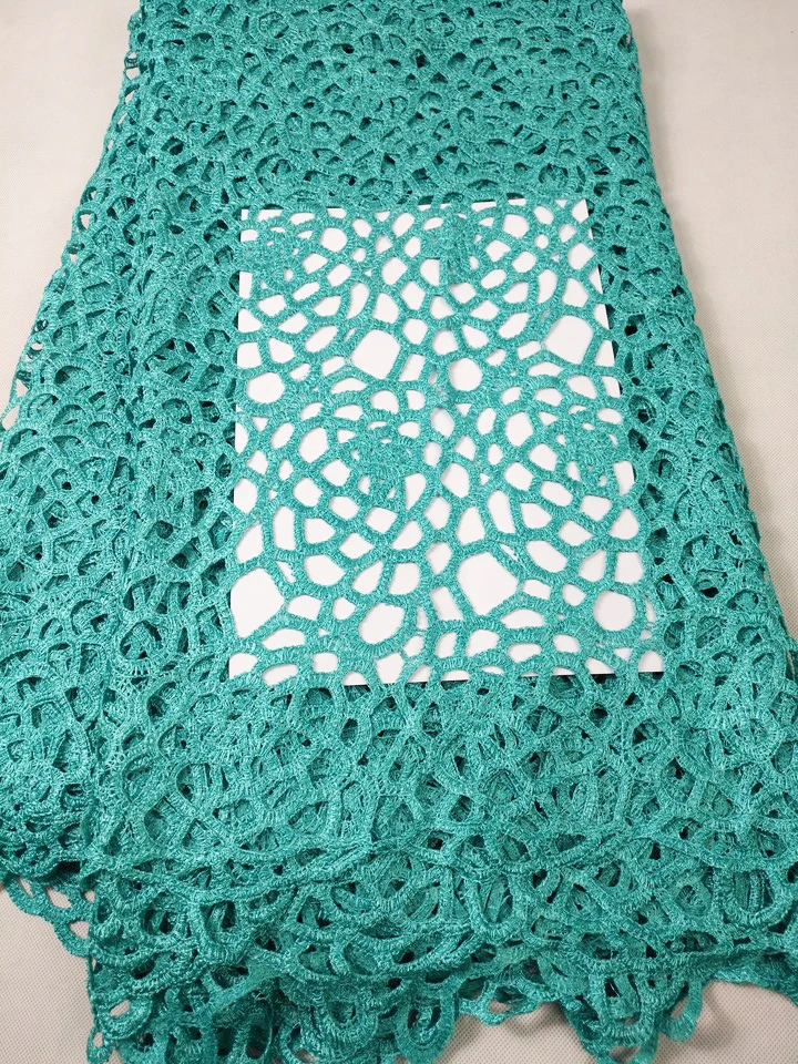 High Quality African Guipure Cord Lace Fabric Nigeria soluble Water For dress Wedding 5yd/lot M1048 | Дом и сад