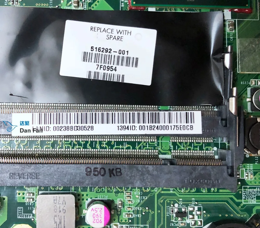 Материнская плата для ноутбука HP Pavilion DV7 516292-001 материнская DAUT3DMB8D0 100%
