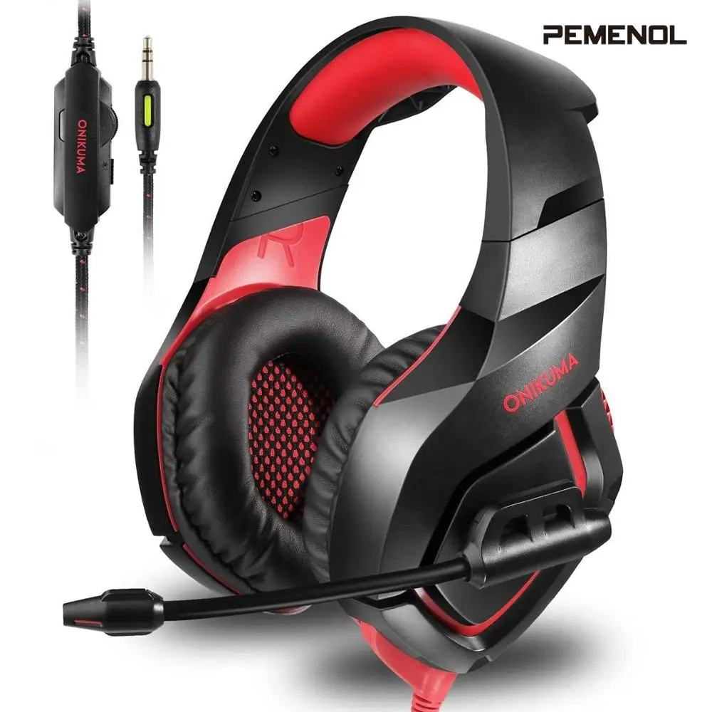 Pemenol K1 B PS4 игровая гарнитура Casque Проводные ПК стерео наушники с гарнитурой