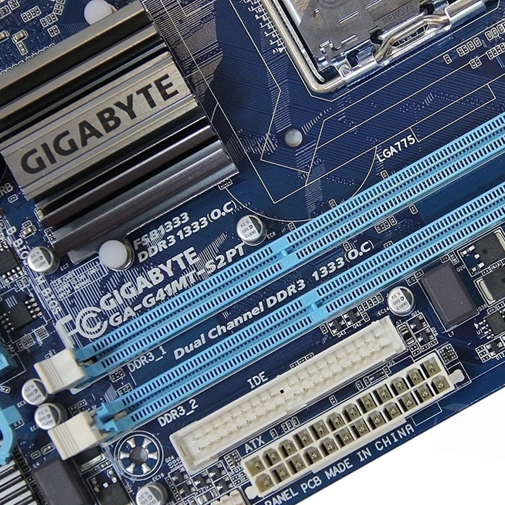 Оригинальная Материнская плата Gigabyte для настольного ПК с процессором Intel G41 LGA 775
