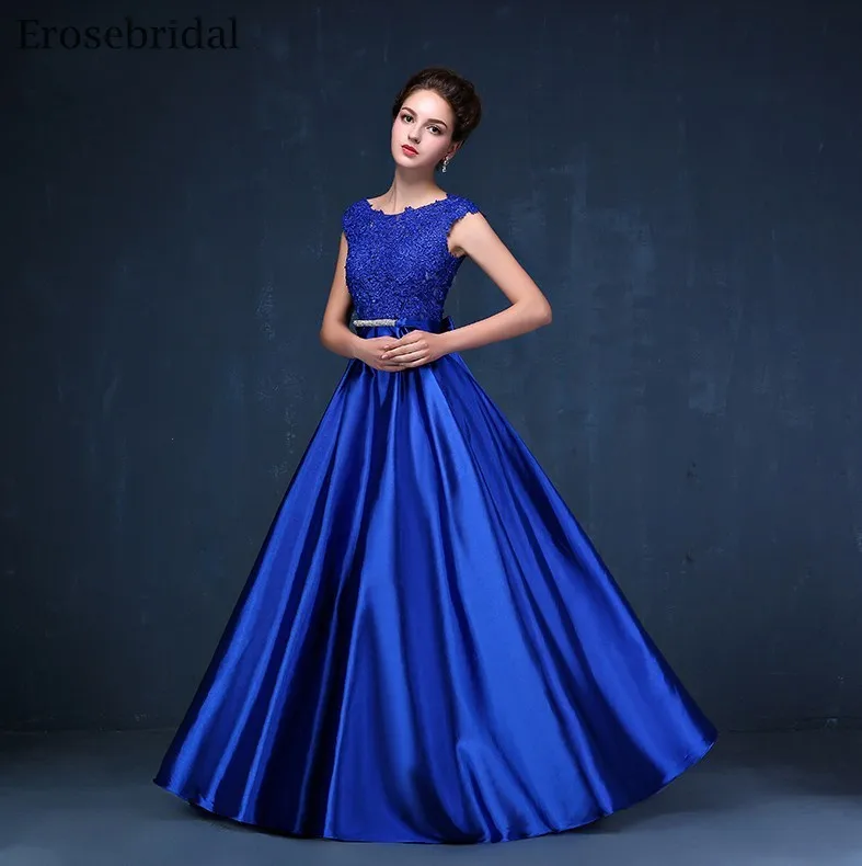 Erosebridal Русалка с длинным рукавом вечернее платье длинное сверкающие бусины с блестками официальная Женская одежда с коротким шлейфом серый цвет шампанского - Цвет: Синий