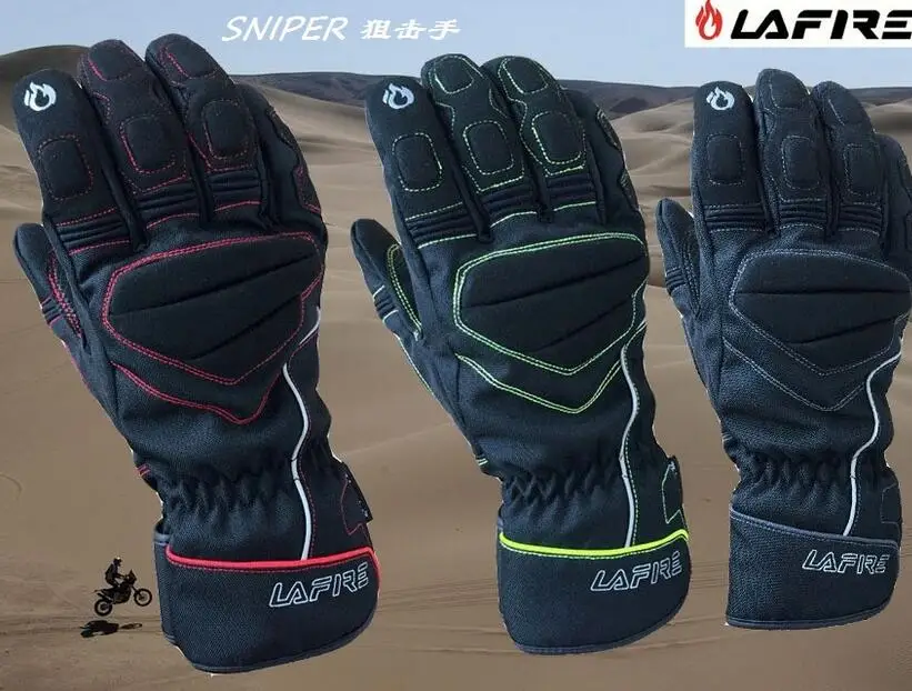 Мотоцикл 100% водонепроницаемый зима теплая перчатки взрывоустойчивой Рыцарь