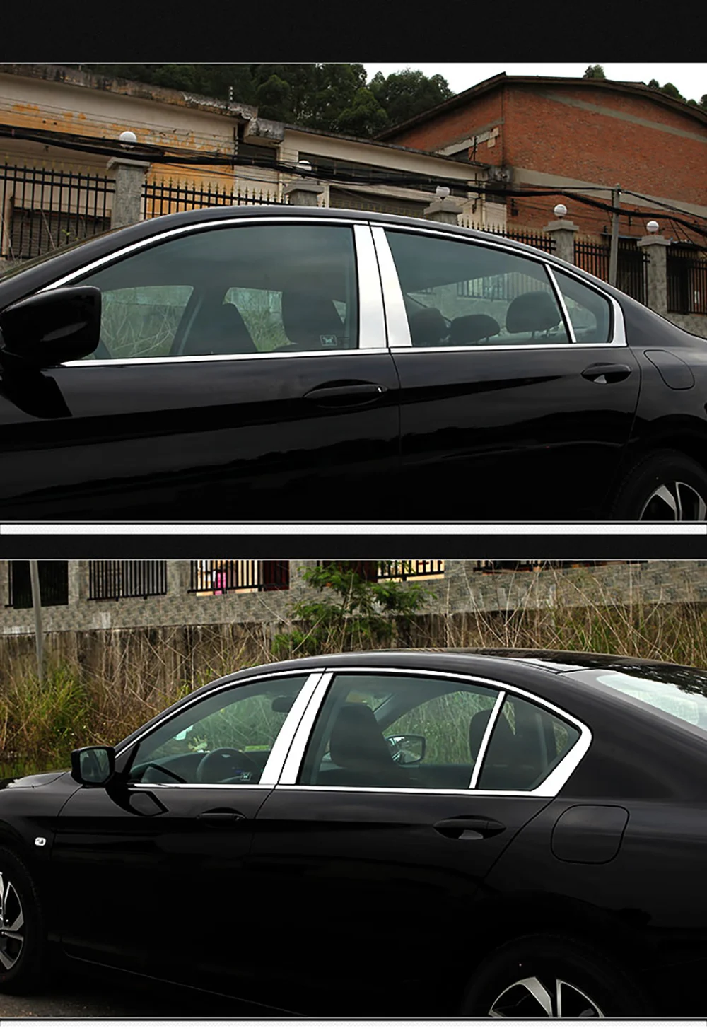 Для Honda Accord 7th 8th 9th 9.5th 2003- нержавеющая сталь Центральная колонна B+ C оконные накладки молдинги украшения автомобиля Стайлинг 6 шт