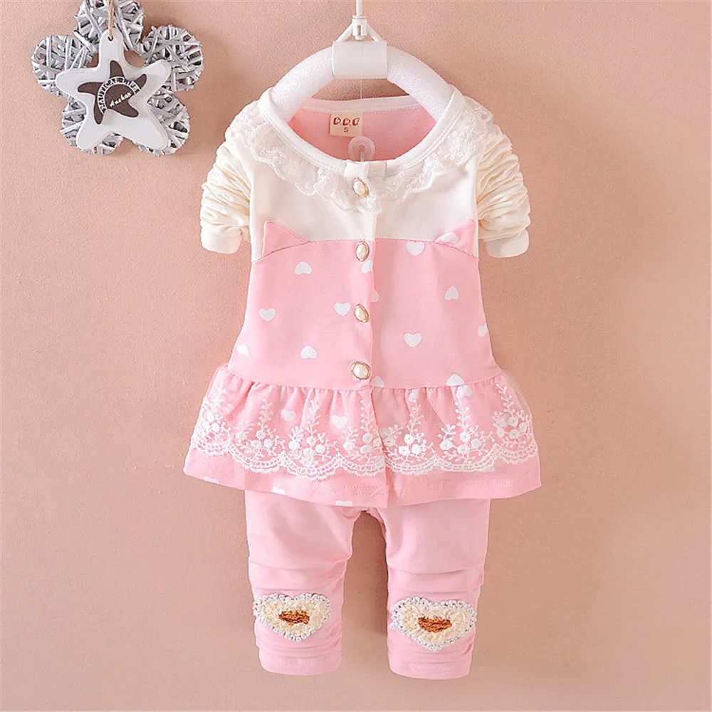 Одежда для маленьких девочек BibiCola комплект одежды куртка + штаны спортивный