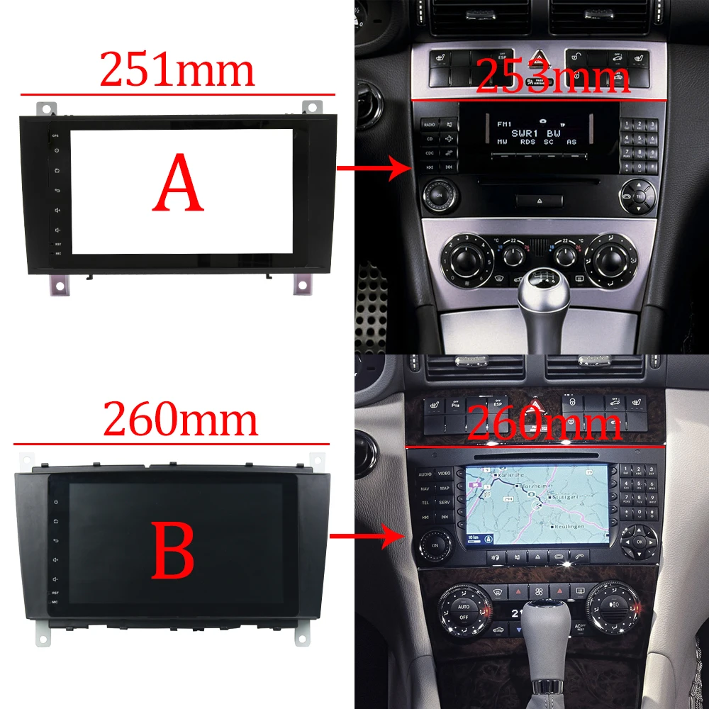 Owtosin 2 Din Android 9,0 автомобильный радиоприемник для Mercedes Benz C-Class W203 C180 C200 C220 C230 C240 C250 C270 C280 автомобильный gps навигация