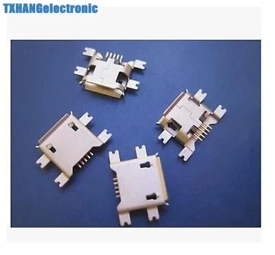 10 шт. 5pin B Тип Женский Для мобильный телефон Micro USB разъем типа b 5 pin PCB Паяные