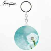 jweijiao 1 pic sell loating dandelion purse mirror keychains made in china tools accessories makeup mirrors for girls gift da01