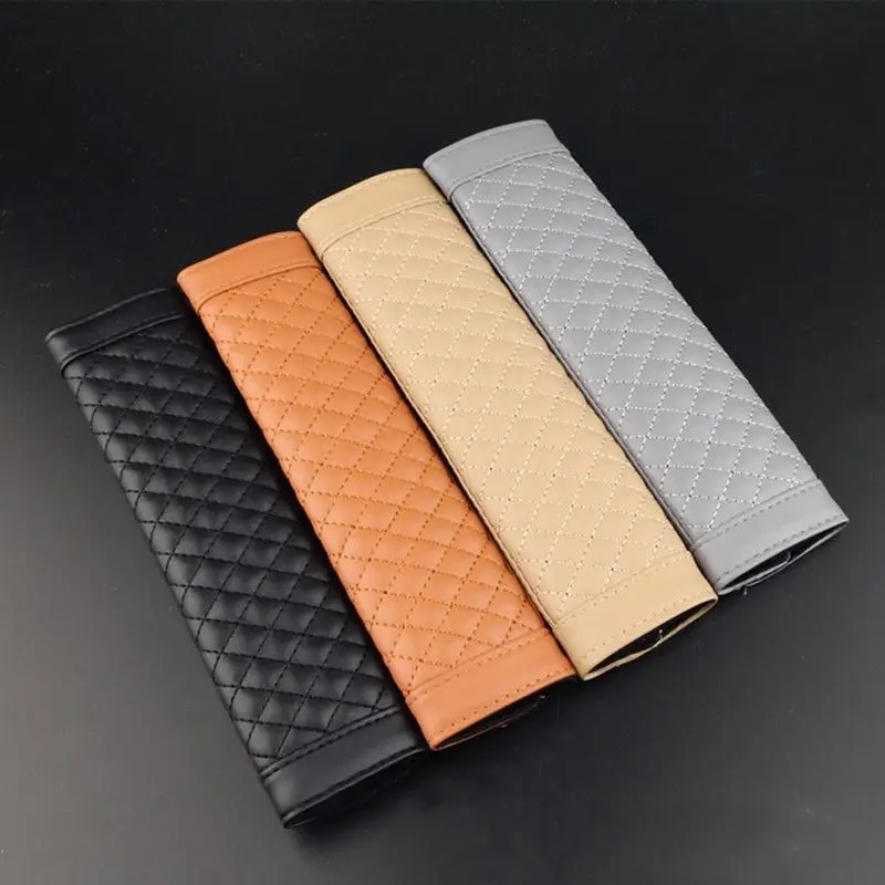 2 шт./компл. кожаное сиденье ремень безопасности автомобиля крышки Универсальный