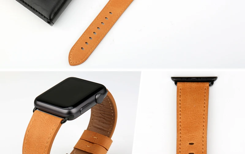 MAIKES аксессуары для часов из натуральной кожи для Apple Watch band 44 мм 42 мм и Apple watch band 40 мм 38 мм iwatch Series 4-1 ремешок