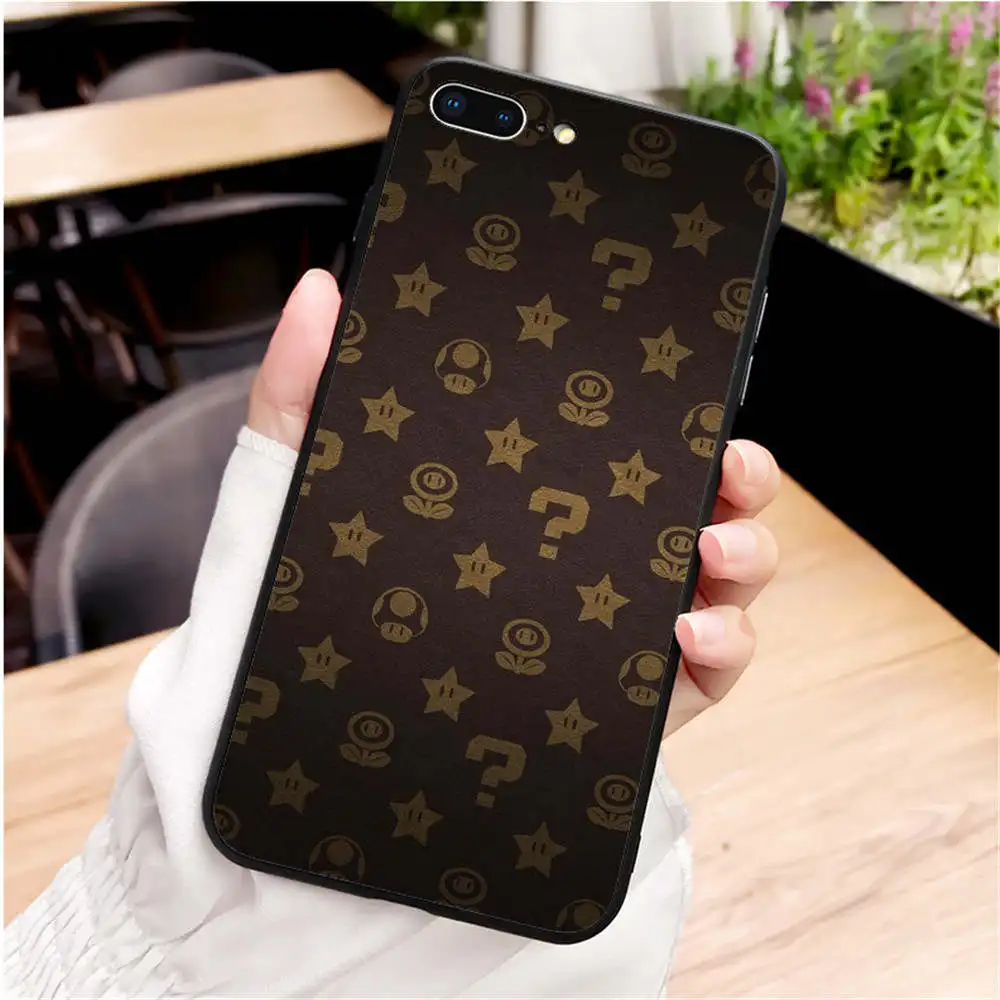 Мягкий силиконовый чехол из ТПУ с рисунком Супер Марио для iPhone MAX XR XS X 5 5S 5SE 6 6 S 6 7 8 Plus Coque Capa - Цвет: TPU