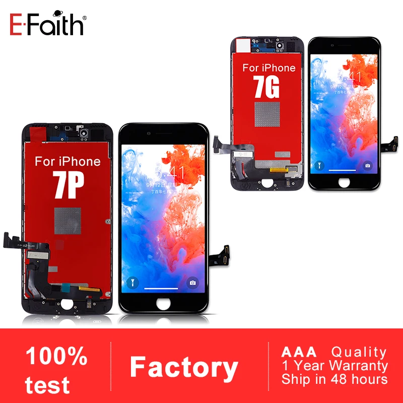 EFAITH 5 шт. без битых пикселей экран или ЖК дисплей для iPhone 7 Plus с сенсорным экраном