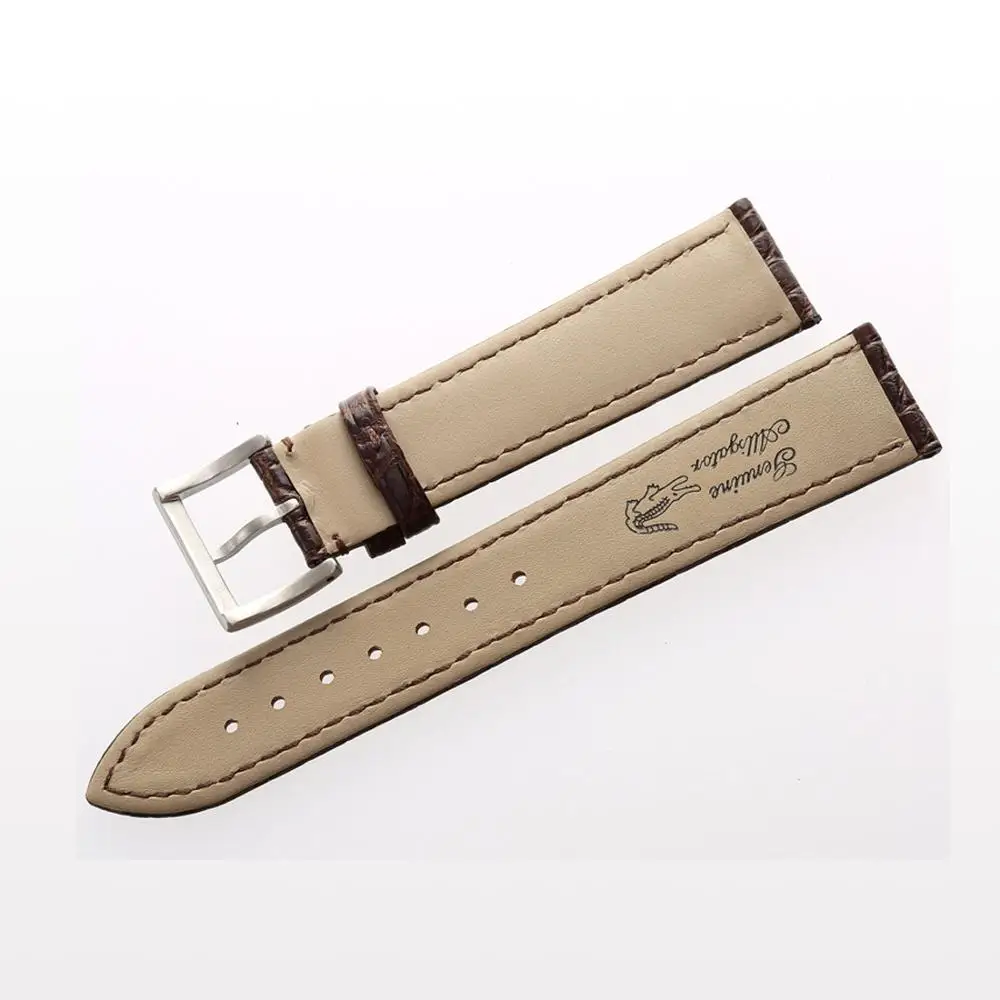 Ремешок для часов MAIKES женский из натуральной кожи коричневый браслет ручной