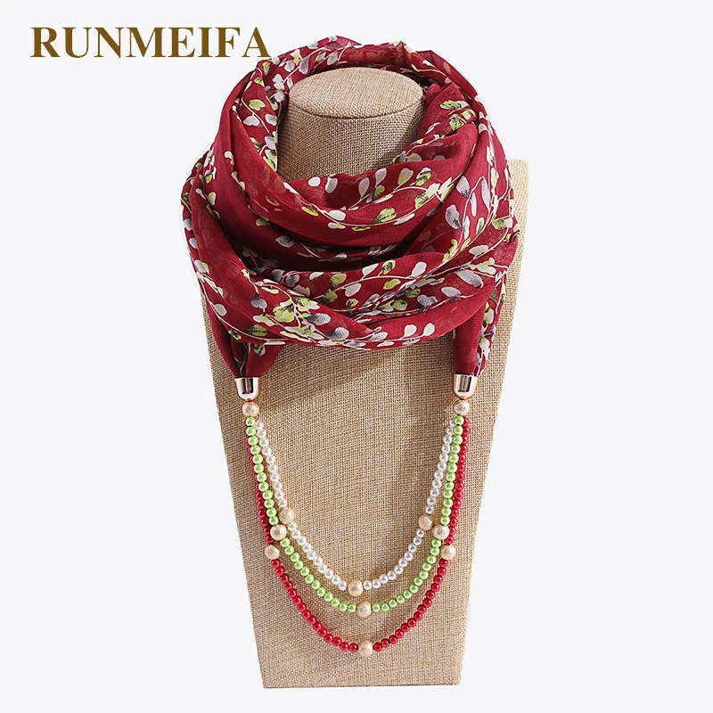 RUNMEIFA ювелирное изделие летние новые женские шарфы для девочек роскошные дамские