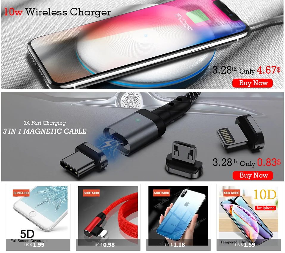 [10-Pack] Suntaiho Lighting cable cargador для iphone 8 для iphone X кабель для зарядки данных USB телефонный кабель для iphone 7 plus Кабель