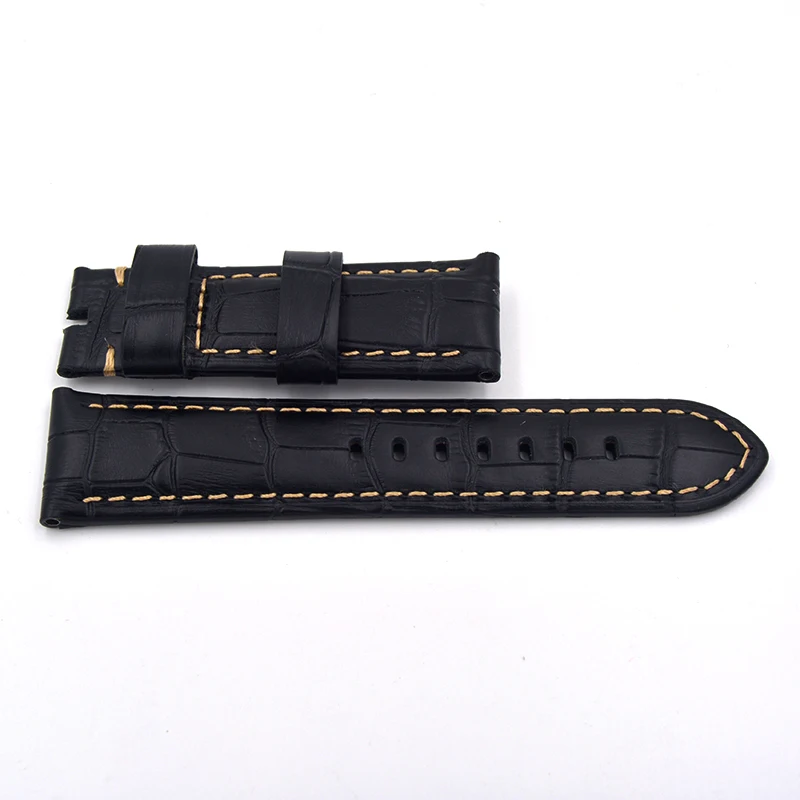 Ремешок ручной работы из крокодиловой кожи 22/24 мм|leather strap 22mm|strap 22mmleather |