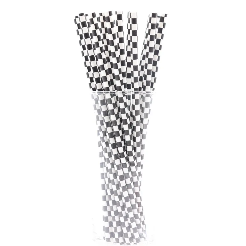 Straw Paper 25pcs Disposable tableware Hot stamping party supplies wedding Christmas for home Baby shower | Дом и сад