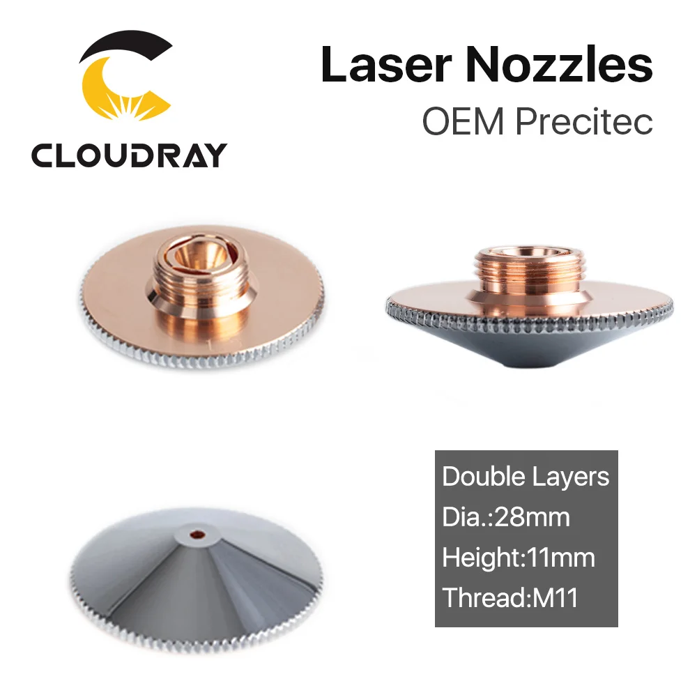 Cloudray Precitec H11 H15 Лазерная насадка двухслойная Dia.28 P0591 571 00001 для WSX волоконная